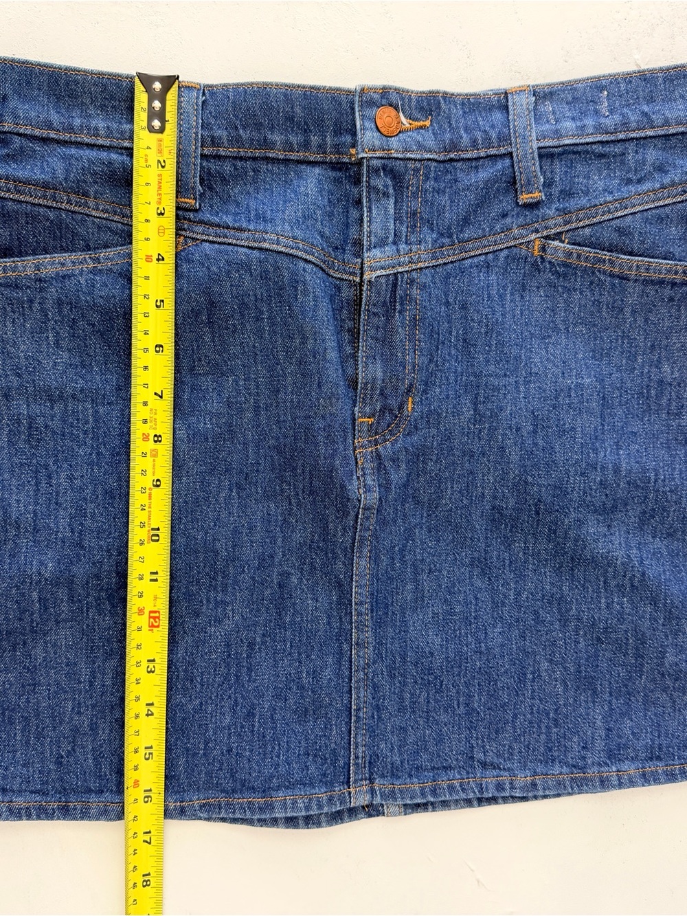 Madewell Dark Blue Stretch Denim A-Line Mini Skirt Women’s size 29 - Picture 10 of 10